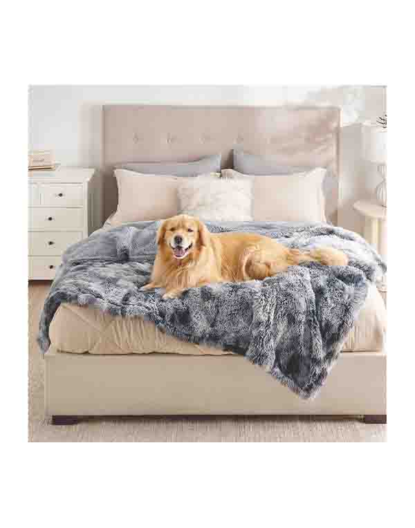 Waterproof Dog Blanket for Large Dogs Bedsure Reversible Faux Fur Couch Protector image