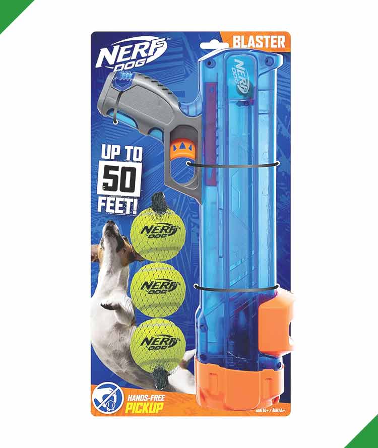 Best Dog Ball Launcher: Nerf Tennis Ball Blaster for Dogs | Hands-Free Fetch Toy for Small & Large Breeds image