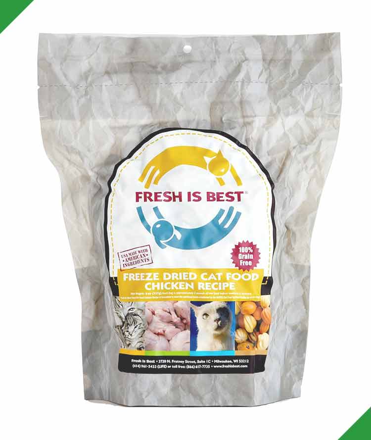 Best Freeze Dried Raw Cat Food: Premium Chicken Recipe with Organ Meats – USA Made, Grain-Free, AAFCO Approved image