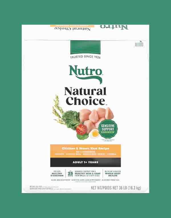 Nutro Natural Choice Adult Chicken & Brown Rice Dry Dog Food – Best Balanced Meal for Healthy Adult Dogs in USA image