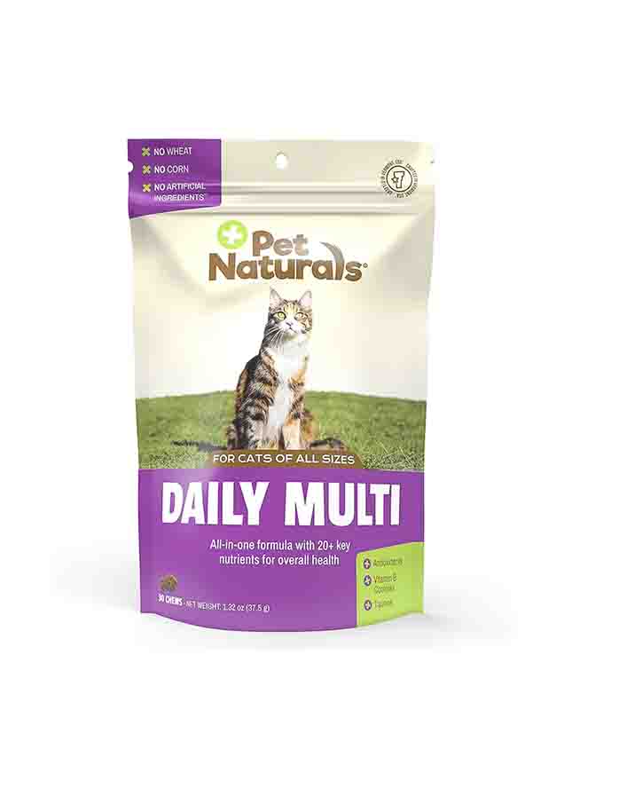 Pet Naturals Daily Multivitamin Chews for Cats – Fish Flavor with Biotin & Taurine image